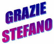 GRAZIE STEFANO